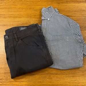 Bonobos Men’s Black Slim Pants 33x32